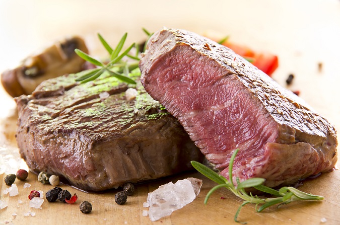 beef steak with herbs