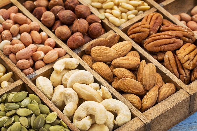nuts and seed collection (cashew, pecan, hazelnut,pine nuts, pea
